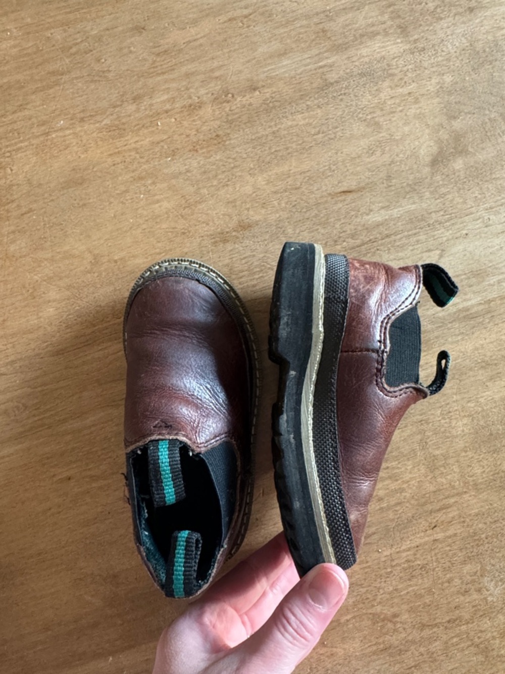 Georgia Boot Brown Leather Romeo Slip-On Boots size 7.
